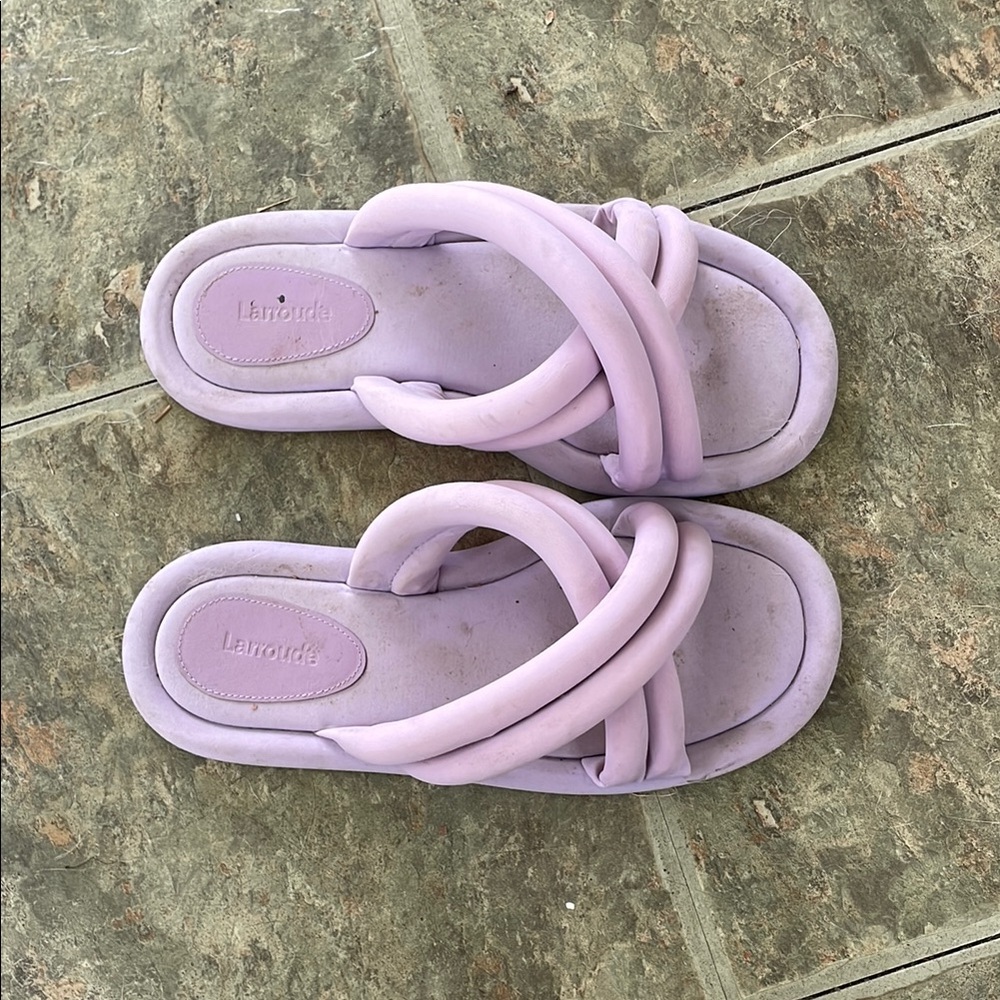 Larroude Light Purple Sandals